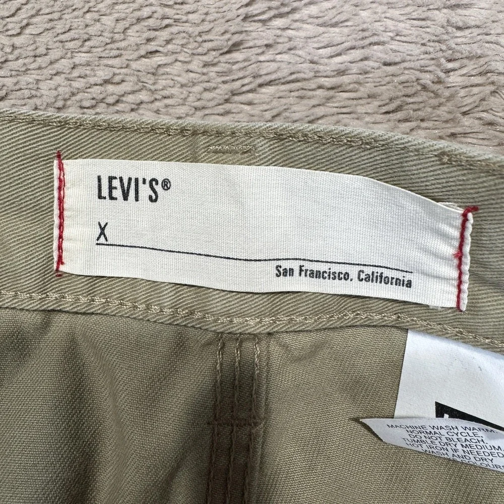Vintage Levis‎ Carpenter Pants Mens 31x30 Green 100% Cotton 539 Utility Workwear